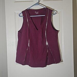 Lane Bryant Rasberry Zip Sleeveless Tank Top Active Wear Plus Size 14/16